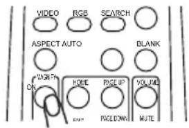 VIDEO RGB SEARCH ASPECT AUTO BLANK ON HOME RACE UP VOLUME PAGEDOWN MUTE