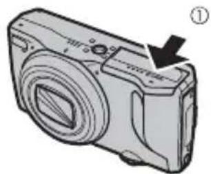 FUJIFILM FinePix F770EXR - バッテリーとメモリーカードを入れる - 1