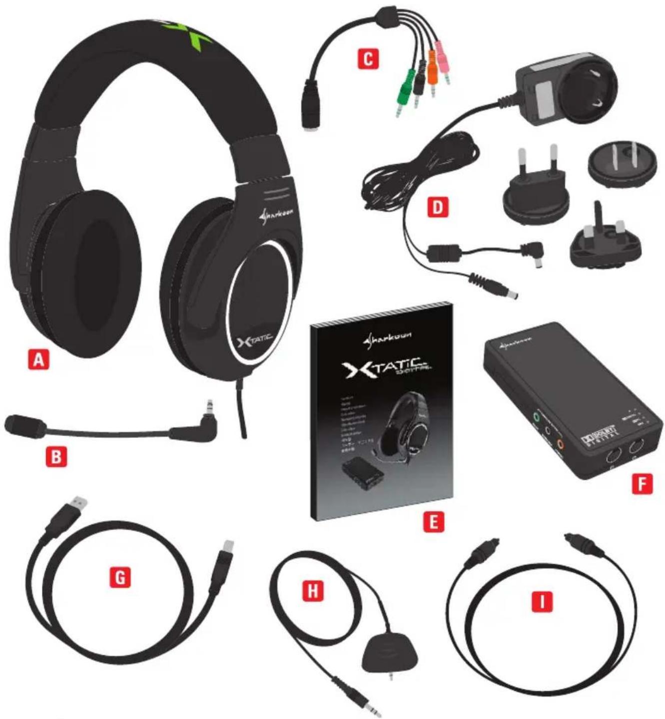 Sharkoon X-tatic Pro - PACKAGE CONTENTS - 1