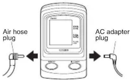 Air hose plug AC adapter plug