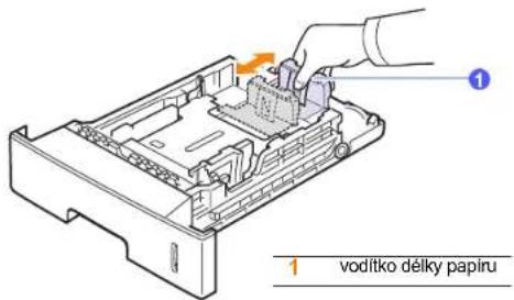 1 vodítko dělky papíru
