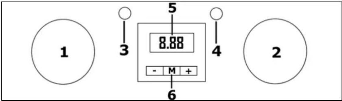 BAUMATIC BO628SS - Ovládací panel - 1