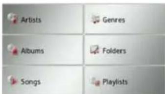 Artists Genres Albums Folders Songs Playlists