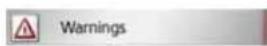 BECKER Professional 43 Control - The Warnings button - 1