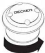 BECKER Professional 43 Control - Removing the remote control - 1