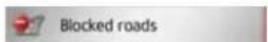 BECKER Professional 43 Control - The Blocked roads button - 1