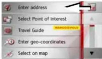 Enter address Select Point of Interest Travel Guide MARCOO POLD Enter geo-coordinates Select on map