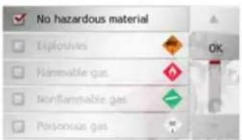 No hazardous material Explosives Flammable gas Nonflammable gas Porous gas