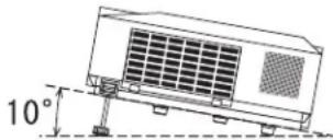 3M X66 - Adjusting the projector's elevator - 1