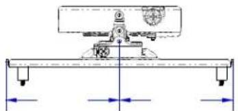 Technical diagram showing a mechanical assembly with labeled components and directional arrows indicating motion or force.