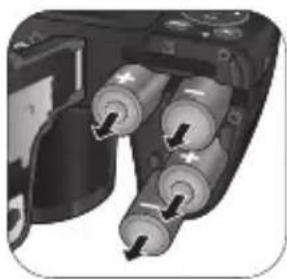 BENQ GH600 - To remove the batteries: - 1