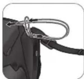 BENQ GH600 - Attaching the strap - 4