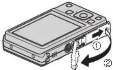 CASIO Exilim EX-Z27 - Tlačítkem [ON/OFF] (Vypínač) vypněte fotoaparát a otevřete víčko baterie. - 1