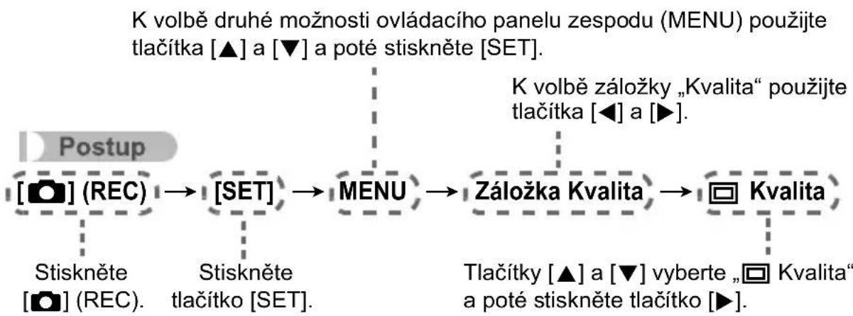 CASIO Exilim EX-Z27 - ■ Ovládání nabídky REC v této příručce - 1