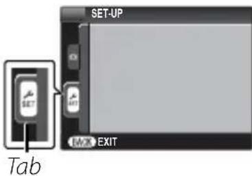 SET-UP SET M2X EXIT Tab