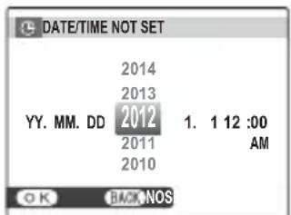 DATE/TIME NOT SET 2014 2013 YY. MM. DD 2012 1. 1 12 :00 2011 AM 2010 OK BACK NOS