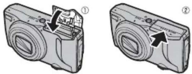 FUJIFILM FinePix F775EXR - Close the battery-chamber cover. - 1