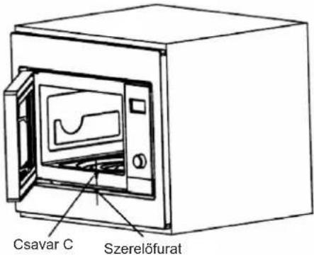Csavar C Szerelőfurat