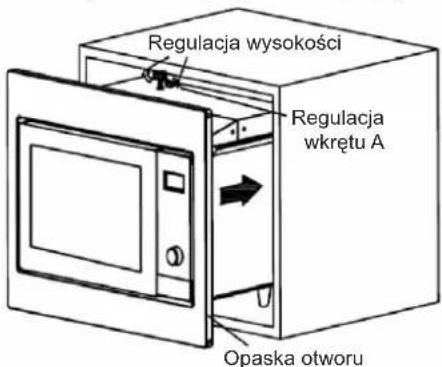 Regulacja wysokości Regulacja wkrętu A Opaska otworu