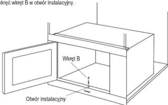 Wkręt B w otwor instalacyjny. Wkręt B Otwór instalacyjny