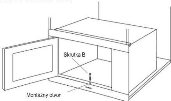 Skrutka B Montážny otvor