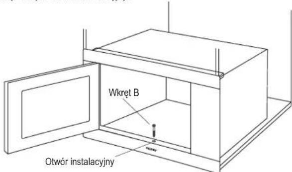 Wkręt B Otwór instalacyjny