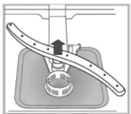 HOTPOINT LTF 11S111 O - Reinigen van de sproeiarmen - 2