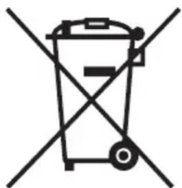 Symbol of a trash bin crossed out, representing waste sorting or restriction (no text present)