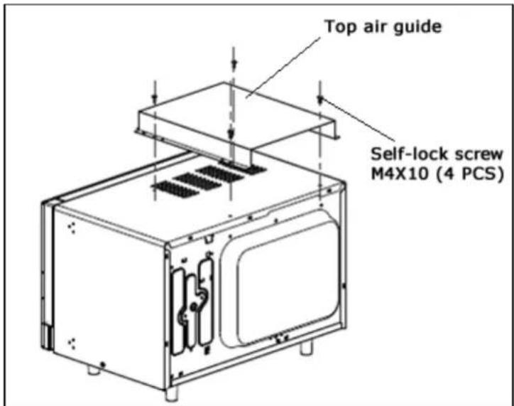 Top air guide Self-lock screw M4X10 (4 PCS)