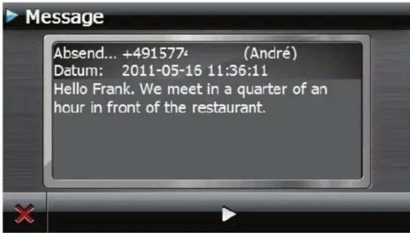Message Absend... +4915774 (André) Datum: 2011-05-16 11:36:11 Hello Frank. We meet in a quarter of an hour in front of the restaurant.