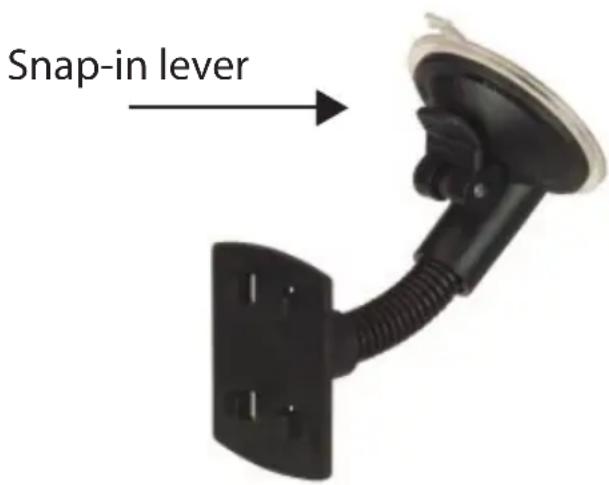 Snap-in lever