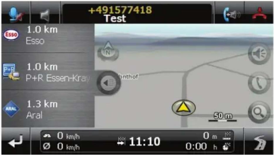 +491577418 Test 1.0 km Esso 1.0 km P+R Essen-Kray 1.3 km Aral 50 m 0 km/h Ø 0 km/h 11:10 0 m 0:00 h