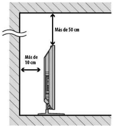 Más de 50 cm Más de 10 cm