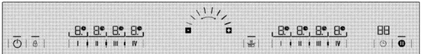 Digital display control panel showing analog clock, indicator lights, and function buttons with Chinese labels