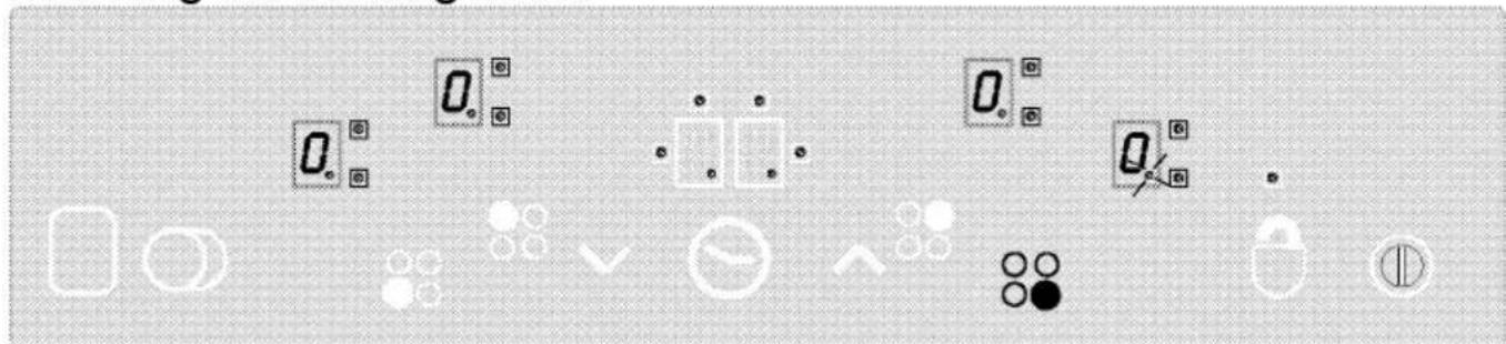 Scanned image showing a grid of icons including timer, square, clock, and lock symbols with some containing '0' labels.