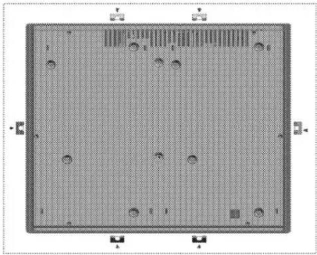 GRUNDIG GIEV 613420 E - Rear view (connection holes) - 1