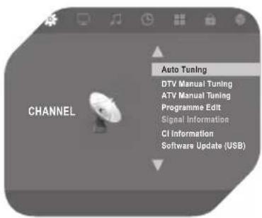 OK OLE 244 B-D4 - Tipo de selección DVB - 1