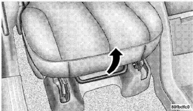 Chrysler Pacifica (2008) - Second Row Manual Seat Adjuster — If Equipped - 1