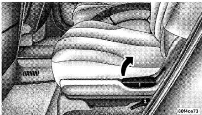 Chrysler Pacifica (2008) - Second Row Fold & Tumble Seats — If Equipped - 1