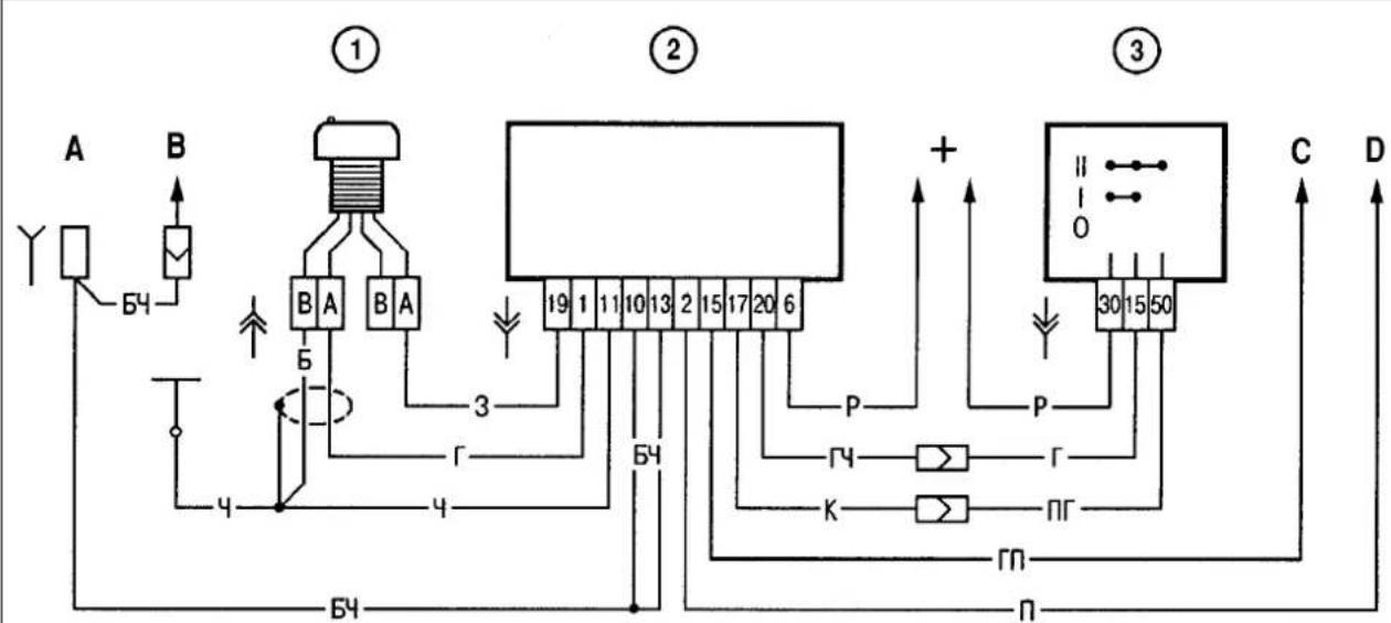 graph TD A["Y"] -->|B4| B["Switch"] B --> C["①"] C --> D["Pin 19"] C --> E["Pin 11"] C --> F["Pin 10"] C --> G["Pin 13"] C --> H["Pin 2"] C --> I["Pin 15"] C --> J["Pin 17"] C --> K["Pin 20"] C --> L["Pin 6"] M["B"] --> N["Switch"] O["A"] --> P["Switch"] Q["B"] --> R["Switch"] S["B"] --> T["Switch"]…