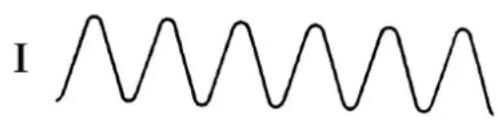 Simple sine wave line drawing without any text or labels