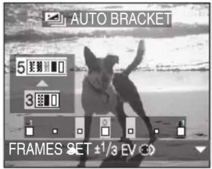 AUTO BRACKET 5 3 -1 FRAMES SET ±1/3 EV