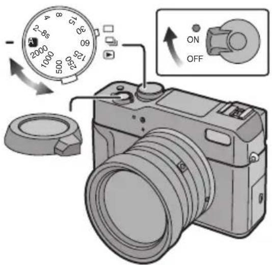 PANASONIC Lumix DMC-LC1PP - Desplace la tapa de la tarjeta para abrir. - 4