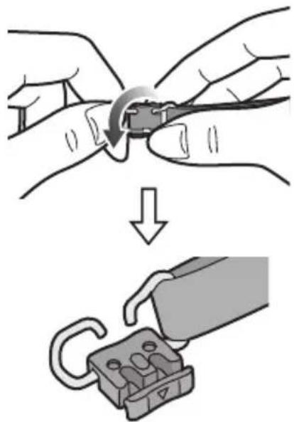 Diagram illustrating the process of wire clamp application, showing step-by-step installation from pinning to clamping.