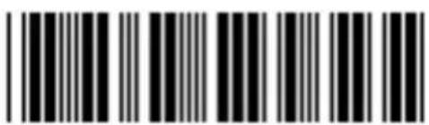 Black and white barcode image with vertical lines and patterns