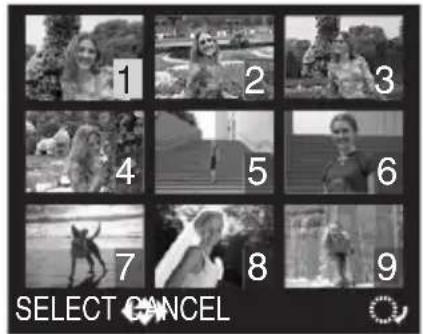 1 2 3 4 5 6 7 8 9 SELECT CANCEL