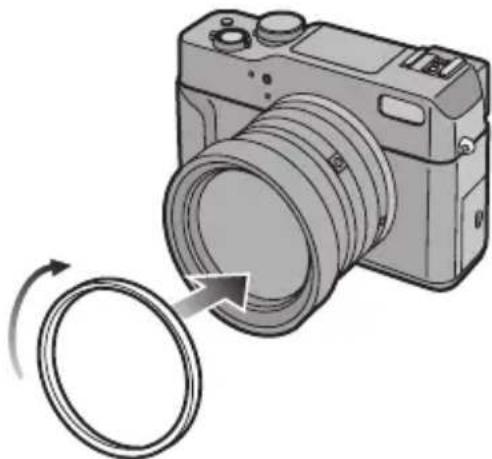 PANASONIC Lumix DMC-LC1PP - Attach the MC protector. - 1