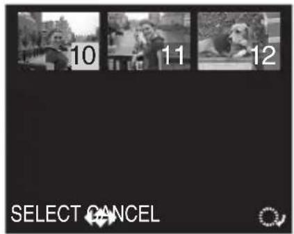 10 11 12 SELECT CANCEL