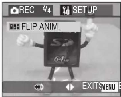 REC 4/4 SETUP FLIP ANIM. 64mm EXIT MENU