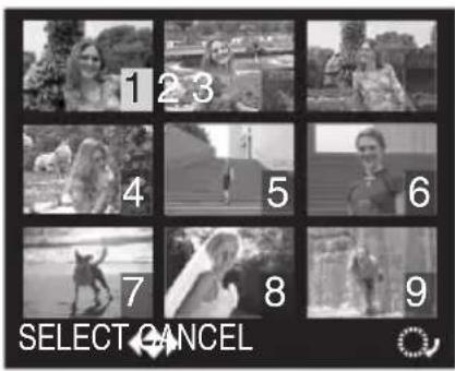 1 2 3 4 5 6 7 8 9 SELECT CANCEL